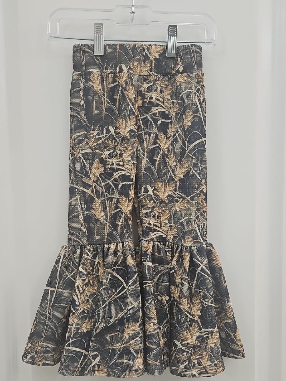 Girl Camo Bell Bottom Pants